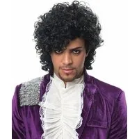 Horror-Shop Kostüm-Perücke 80er Jahre Purple Rain Perücke als Rockstar Kostüm