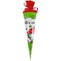 Goldbuch Schultüte Goldbuch Geschenktüte Ganz viel Glück - 35cm, Verschluss Filz