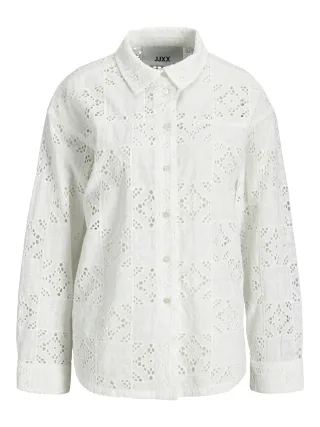 JJXX - JXFREYA MILLIE BRODERIE LS SHIRT PNT Blanc de Blanc - Gr. - L