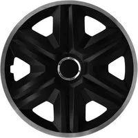 NRM Radkappe FAST LUX 14 Zoll in Graphite, 14 in Zoll, (4-St) Radzierblenden für Stahlfelgen Radkappen Satz 4er Set 14"