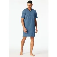 Schiesser Nachthemd Comfort Nightwear mit V-Ausschnitt, kleine Brusttasche, 1/2-Arm