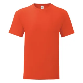 Fruit Of The Loom Herren Iconic T-Shirt (5er Pack) (Flamme Orange)