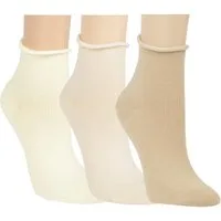RS Harmony Socken RS. Harmony 15266 KURZSTRUMPF ROLLRAND 3er Pack 35-38, 39-42 naturtöne