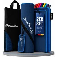 NirvanaShape Reisehandtuch Mikrofaser Handtücher Set, Badehandtuch, Reisehandtuch, Strandtuch, Ecktasche mit Reißverschluss, saugfähig, leicht, schnelltrocknend