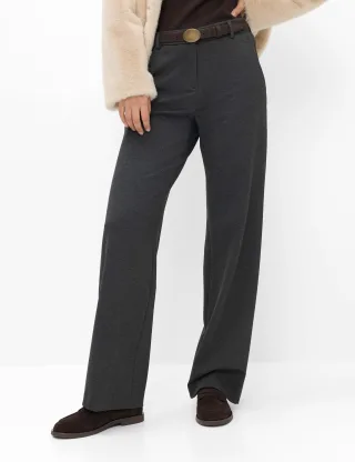 Brax Damen Chino Style MAINE SMOKE GREY Dunkelgrau Anthrazit, dunkelgrau - anthrazit, Gr. 44K