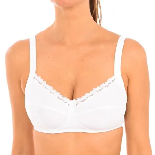 Kabelloser Damen-BH aus Mikrofaser und Baumwolle 04H21
