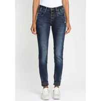 GANG Slim-fit-Jeans 94CARLI mit offener Knopfleiste