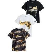 Next Print-Shirt Regular Fit Kurzarm-T-Shirts mit Grafik, 3er-Pack (3-tlg)