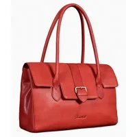 Benthill Henkeltasche Damen Echt Leder Handtasche Henkeltasche Vintage Bag Schultertasche, Reißverschlussfach
