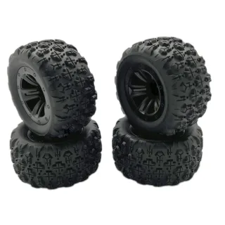 4PCS Upgraded Tires Wheels for Wltoys 144010 MJX 16208 16209 16210 SCY MNRC MN128 1/12 1/14 1/16 Monster Truck RC Cars V