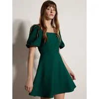 Apricot Minikleid Fit-and-Flare-Minikleid mit Smokdetails