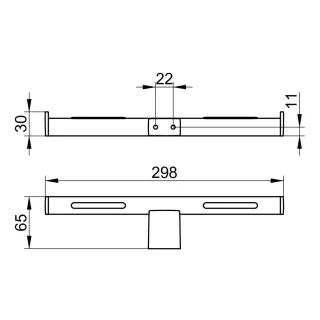 Keuco Toilettenpapierhalter Plan 14963, doppelt, verchromt, 14963010003 14963010003