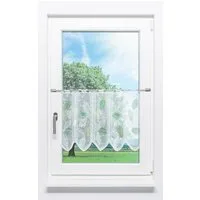 LYSEL® Scheibengardine Laubblätter (1 St), transparent, HxB 45x45cm