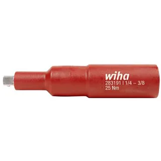 Wiha Vierkant-Adapter isoliert 3/8“ für 1/4 zoll Steckschlüssel - 44355