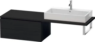 Duravit L-Cube Unterschrank für Konsole Eiche Schwarz Matt 820x547x400 mm - LC583901616 LC583901616