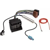 Hama KFZ ISO Autoradio-Adapter Adapter-Kabel Auto-Adapter ISO zu OEM Hersteller, Einbau Auto-Radio an OEM Verkablung für Audi Skoda Seat VW Quadlock