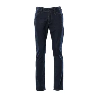MASCOT Herren Manhattan Jeans FRONTLINE Gewaschener dunkelblauer Denim W34L36 - 15379-869-66-W34L36