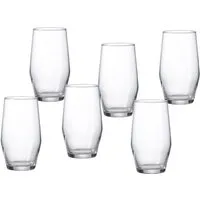 Ritzenhoff & Breker Longdrinkglas Salsa, 6-tlg., Glas, robust und kristallklar, 6-teilig