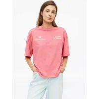 s.Oliver Kurzarmshirt T-Shirt Oversized Baumwoll-T-Shirt mit Print