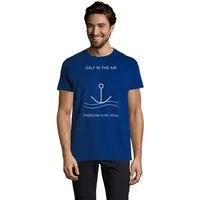 Blondie & Brownie T-Shirt Herren T Shirt Wellen Anker Print Statement Shirt Rundhals Casual SaltSaul Horizon Wave Tee Herren