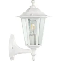 EGLO LED Wandleuchte LATERNA 5 L16,5 x H32 x AL23 cm, Wandlampe für den Außenbereich, ohne Leuchtmittel, Außen-Wandlampe, 1 flammig, aus Aluguss und Glas, E27, IP44