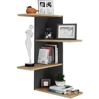 VCM Wandregal Balos 77x45x45cm, 1-tlg., Holzregal hängend, Wandboard