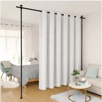 relaxdays Paravent Paraventgestell ohne Bohren (3 St), schwarz, 122-305 cm (H) x 70-177 cm (B)