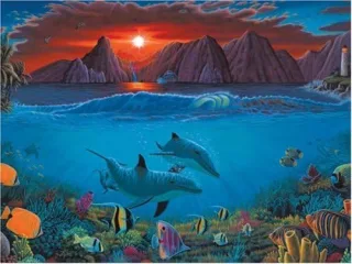 Ravensburger Puzzle 15914 - Die Lagune [1.000 Teile]