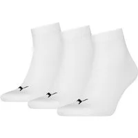 PUMA Kurzsocken PUMA UNISEX QUARTER PLAIN 3P (3 Paar) Atmungsaktiv, Rippenbündchen, weiche Baumwollmischung