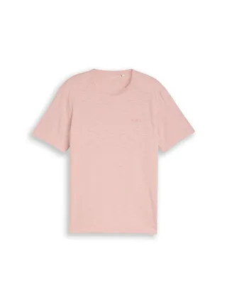 Tom Tailor - T-Shirt in Melange-Optik twinkle pink - Gr. - XXL