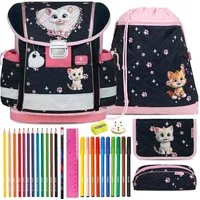Belmil Schulranzen Set Classy 10-teilig 2025 Mädchen Cute Kitten