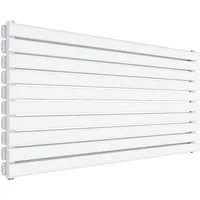 SONNI Designheizkörper Röhrenheizkörper Doppellagig Weiß/Anthrazit 593x1200mm 1332 Watt, Geeignet für Raumgröße: 9  ~ 14
