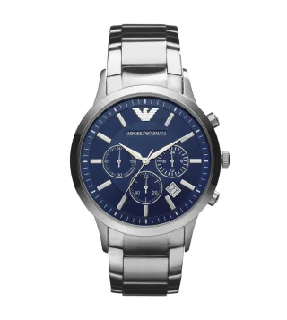 Emporio Armani Renato Silber Herren Armbanduhr AR2448