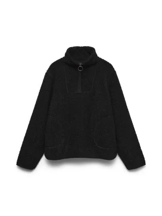 VERO MODA - VMFLASH TEDDY ANORAK ENT Black - Gr. - M