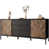 Lookway Kommode LIAM Sideboard mit Doppeltüren und Schubladen