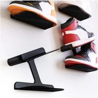 Mobilefox Schuhregal Sneaker Wandhalterung Schuh Regal Wandhalter Schwarz 1 Stück, 1-tlg.