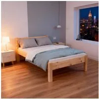 TUGA-Holztech Massivholzbett Holzbett Zirbenholzbett 70 x 200 cm Vollholzbett Zirbenkiefer Bett
