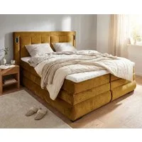 OTTO home Boxspringbett MIVVA inkl. Bettkasten & Topper, Komfortliegehöhe: 67cm, Breite: 180cm, in H3, H4 oder Hmix H3/H4, wahlweise mit oder ohne LED-Leuchten