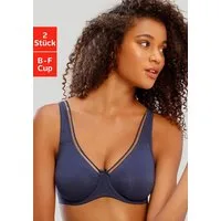 petite fleur by Lascana Minimizer-BH (Packung, 2 Stück) mit Bügel, Baumwolle, mit nahtlosen Cups, T-Shirt-BH, große Größen