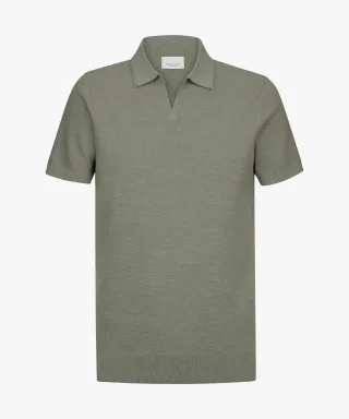 Profuomo - Grünes Luxury Basic Polo Mittelgrün - Gr. - L