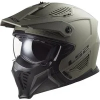 LS2 Motorradhelm OF606 Drifter Trial Helm, Atmungsaktiv, Ratschenverschluss, ECE 22.06