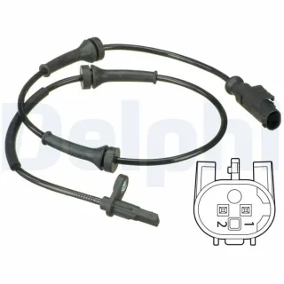 Delphi ABS-Sensor hinten Abarth 500 500c Fiat 500 Ford Ka