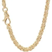 HOPLO Königskette Goldkette Königskette Länge 19cm - Breite 3,0mm - 585-14 Karat Gold, Made in Germany
