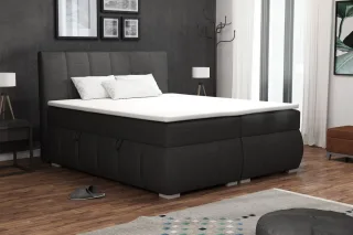 Boxspringbett Schlafzimmerbett VINCENZA 100x200cm inkl.Bettkasten