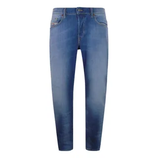 Diesel D-Mihtry Straight Fit Jeans aus blauem Denim
