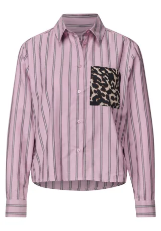 Street One - Gestreifte Bluse pink - Gr. - 34