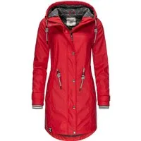 PEAK TIME Regenjacke L60042 stylisch taillierter Regenmantel für Damen