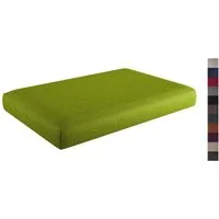 sunnypillow Sitzkissen Palettenkissen mit abnehmbarem Bezug Sitzkissen 120x60x15cm, Grün