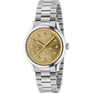 Gucci YA1265035 G-Timeless Gold Zifferblatt Damenuhr
