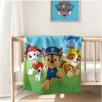 Kinderdecke Paw Patrol 130x170 cm, weich und kuschelig, passend zur Bettwäsche, MTOnlinehandel, Sofadecke, das perfekte Geschenk für Mädchen und Jungen